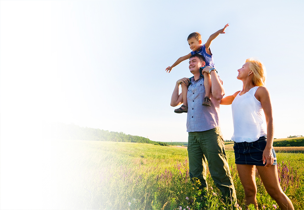 Parent helping child reach educational goals through financial planning